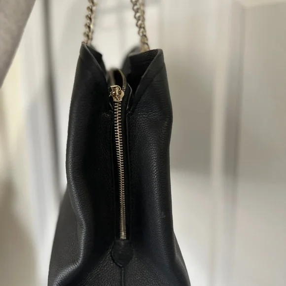 Kate Spade Black Shoulder Bag with Gold Chain - Picture 6 of 10